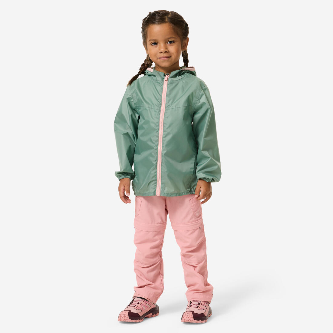Veste imperméable de randonnée enfant 2-6 ans, MH100 zip kid