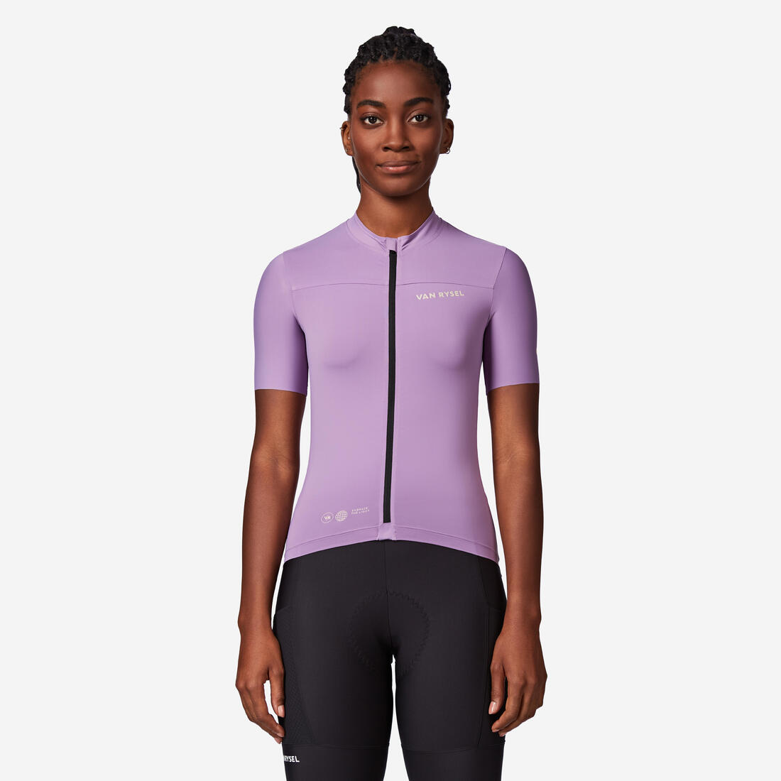 Maillot vélo route manches courtes été ajusté femme - EDR 2