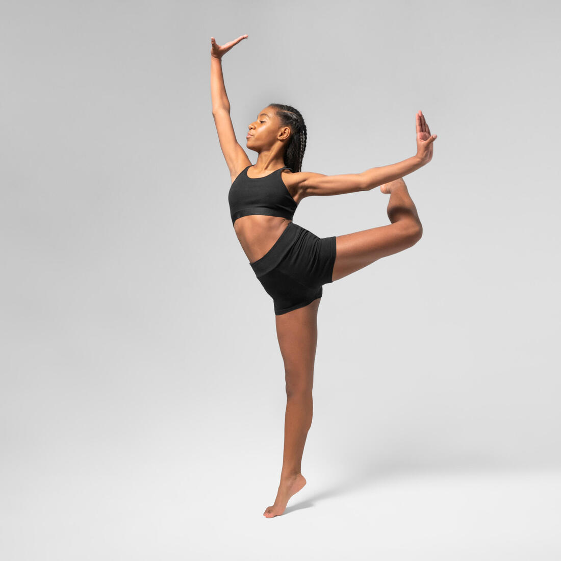 Short danse modern jazz taille haute Fille