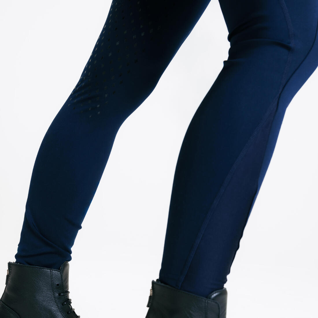 Legging équitation full grip Femme - 500 marine