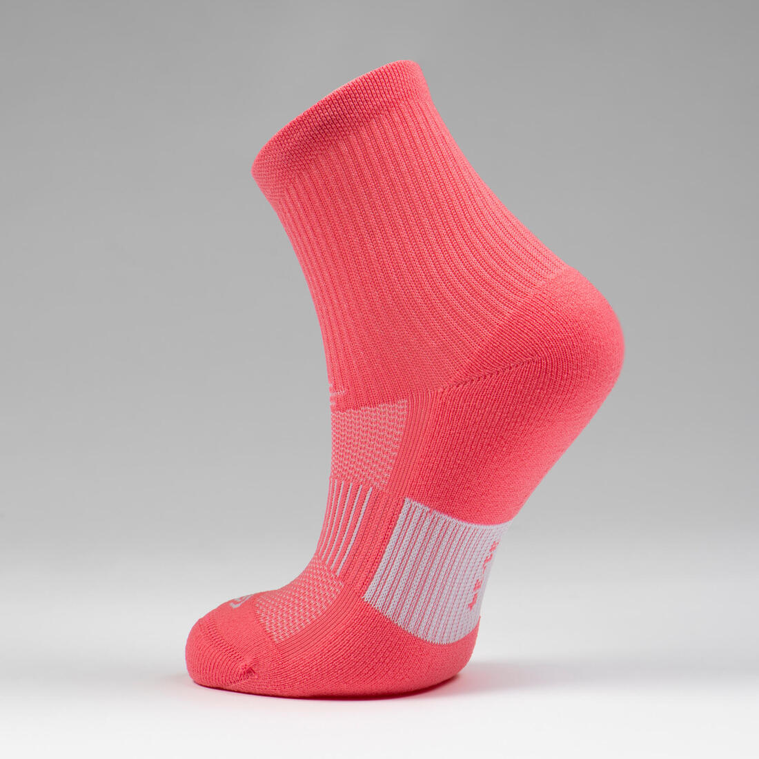 Lot X2 de chaussettes enfant AT 500 mid turquoise et rayées turquoises grises