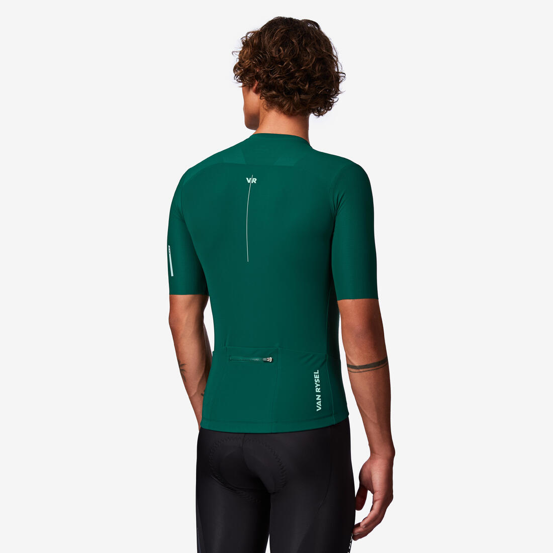 Maillot manches courtes de vélo de route très ajusté unisexe - RCR-R 2