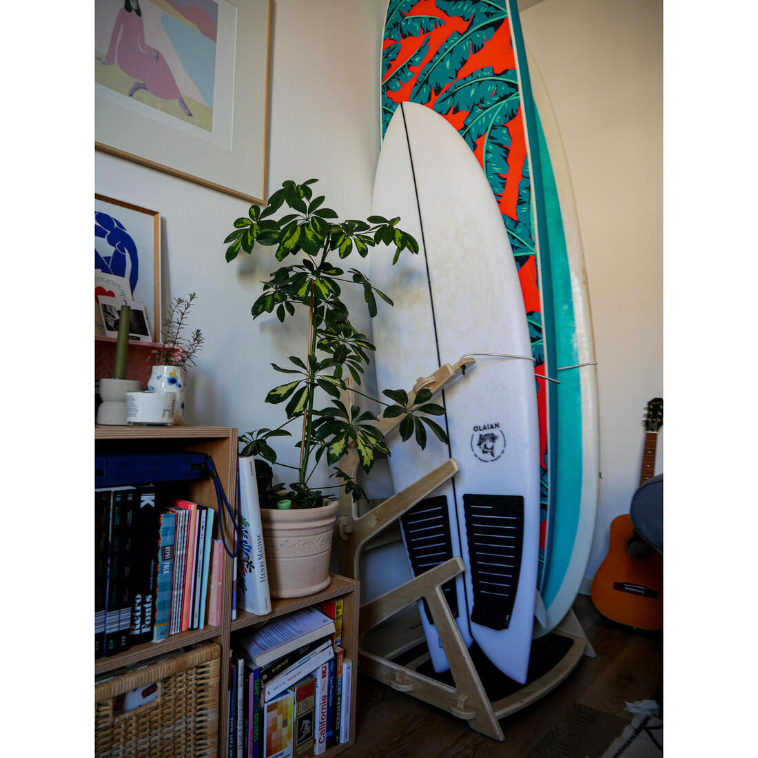RACK SURF Autoporté pour 3 planches stockage vertical ou horizontal