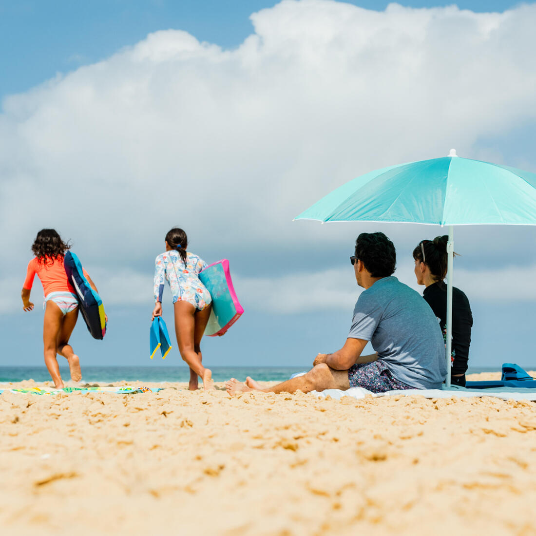 PARASOL DE PLAGE PARUV 160 UPF 50+ 2 PLACES - Multi couleur