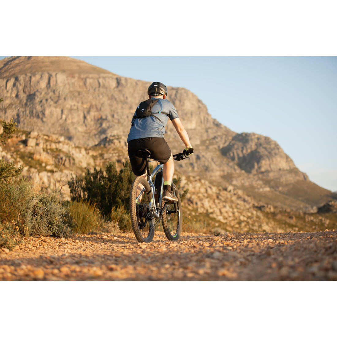 Vélo VTT électrique semi-rigide 27'5", E-ST 100 BLEU