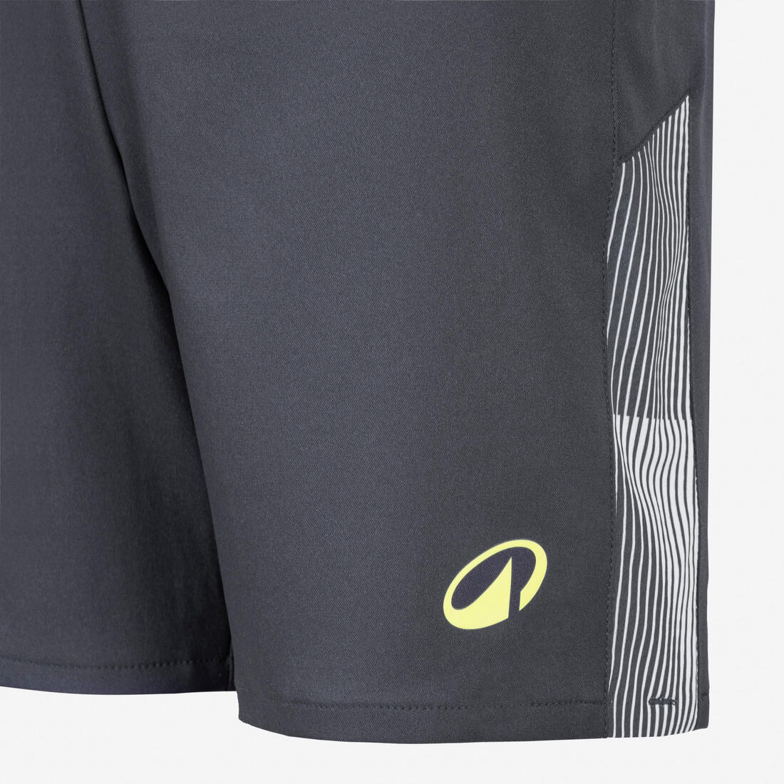 SHORT DE FOOTBALL ENFANT VIRALTO KIDS GRIS BANDE