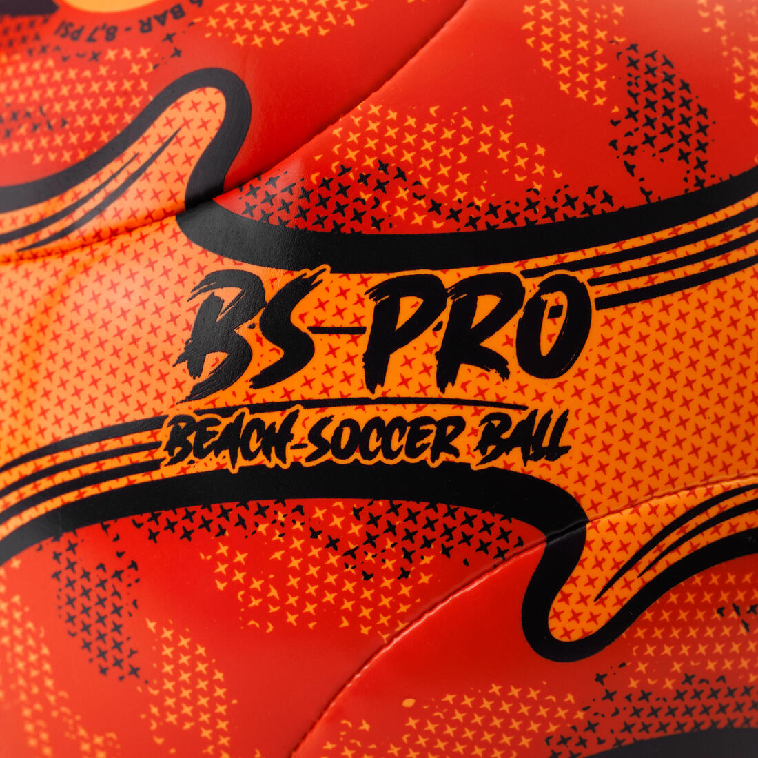 BALLON DE BEACH SOCCER BS Pro HYBRIDE TAILLE 5 ROUGE / ORANGE