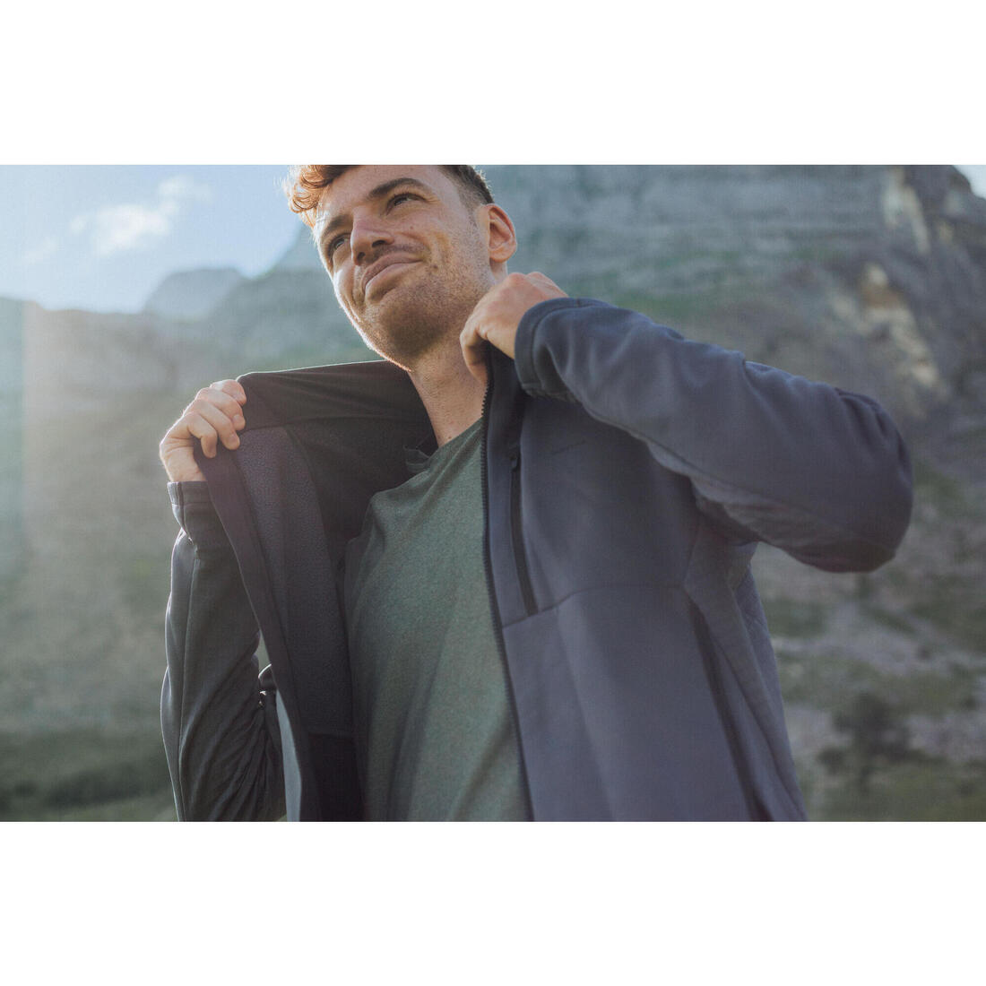 Veste polaire de randonnée - mh500 hood - homme