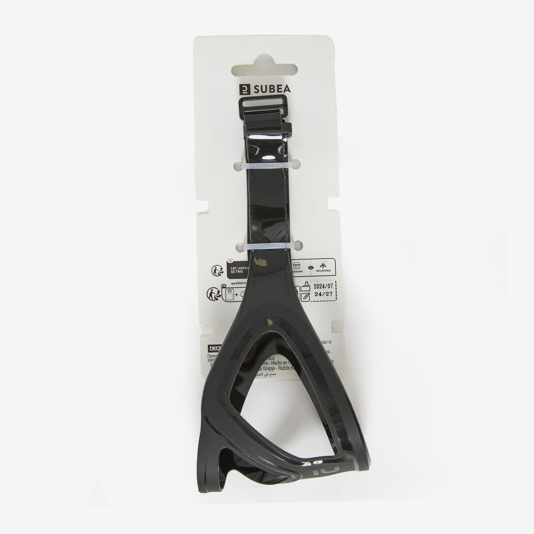 Sangle de masque de plongée, chasse sous-marine apnée noir