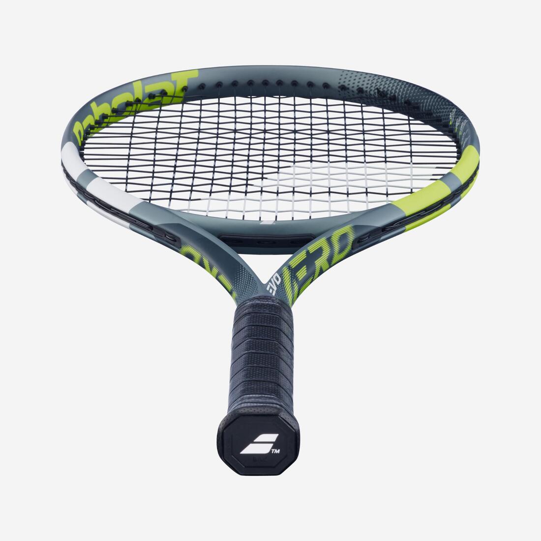 Raquette de tennis adulte cordée, Babolat evo aero gen2 275g gris jaune