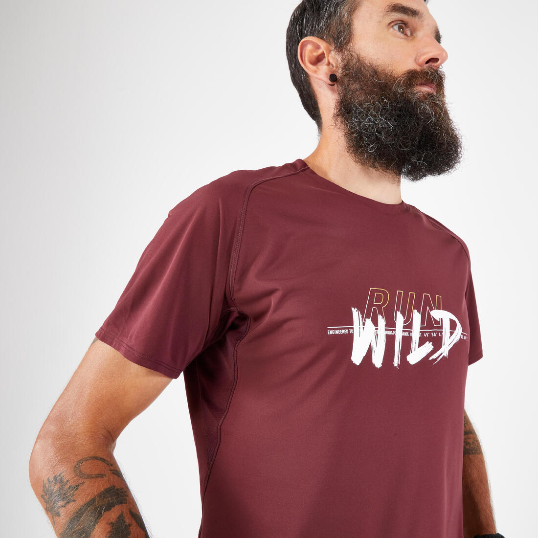 T-shirt de trail running résistant Homme - KIPRUN Run 500 Graph