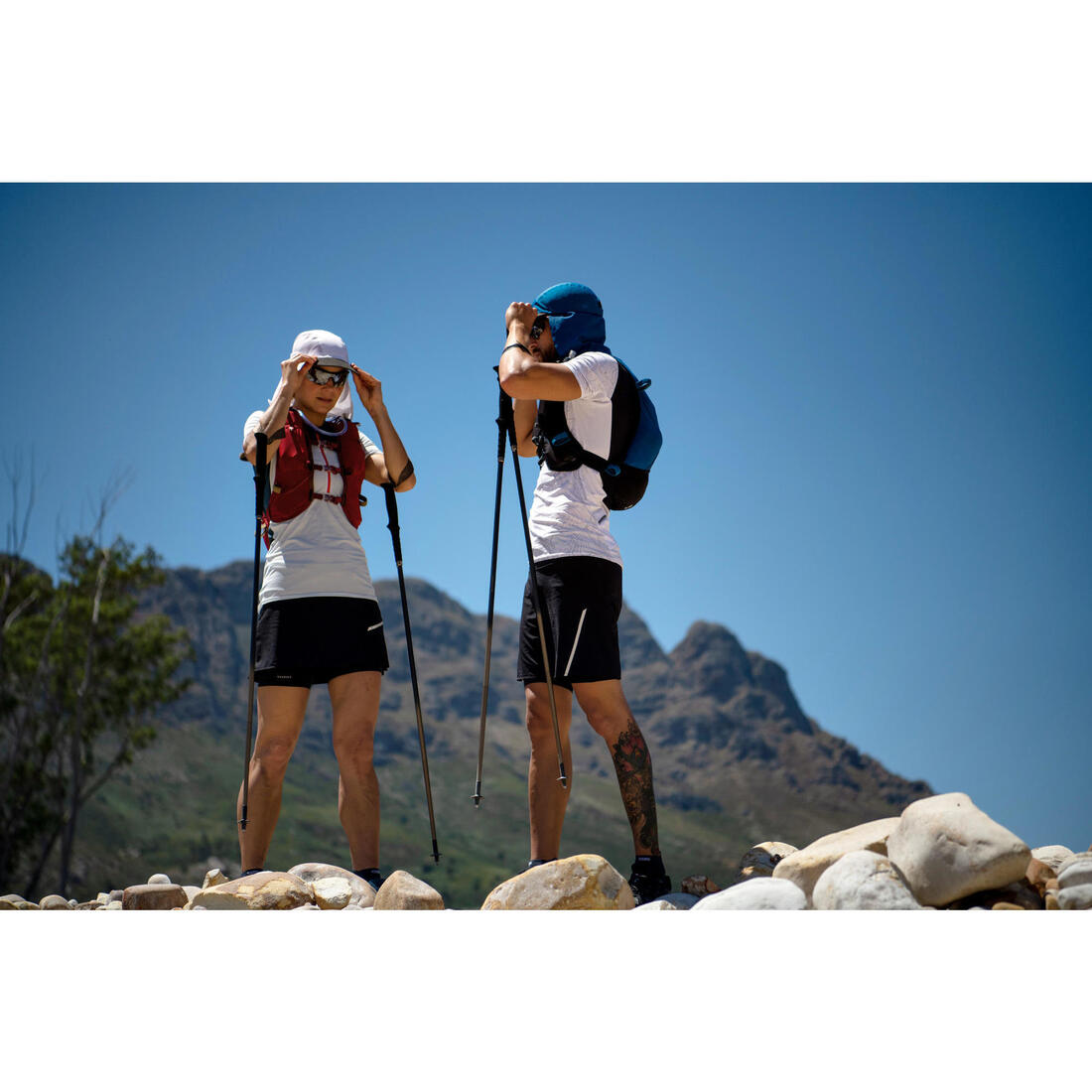 Casquette running trail Homme Femme - KIPRUN Modulable Saharienne noir