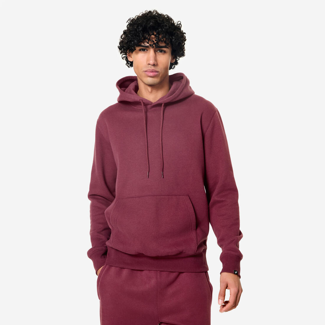 Sweat à capuche chaud en molleton homme