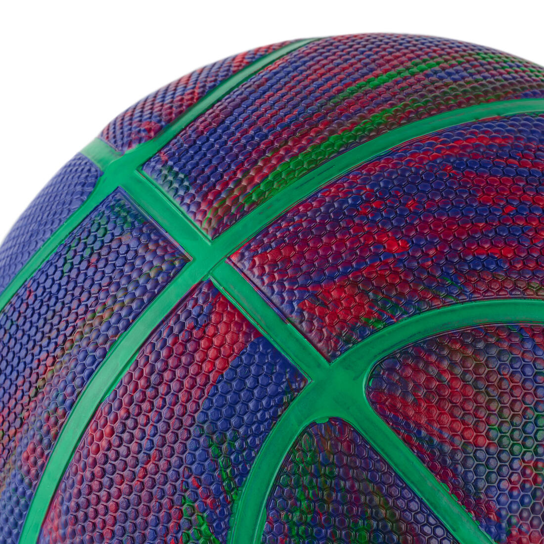 Ballon de basketball taille 3 - K500R violet rouge vert