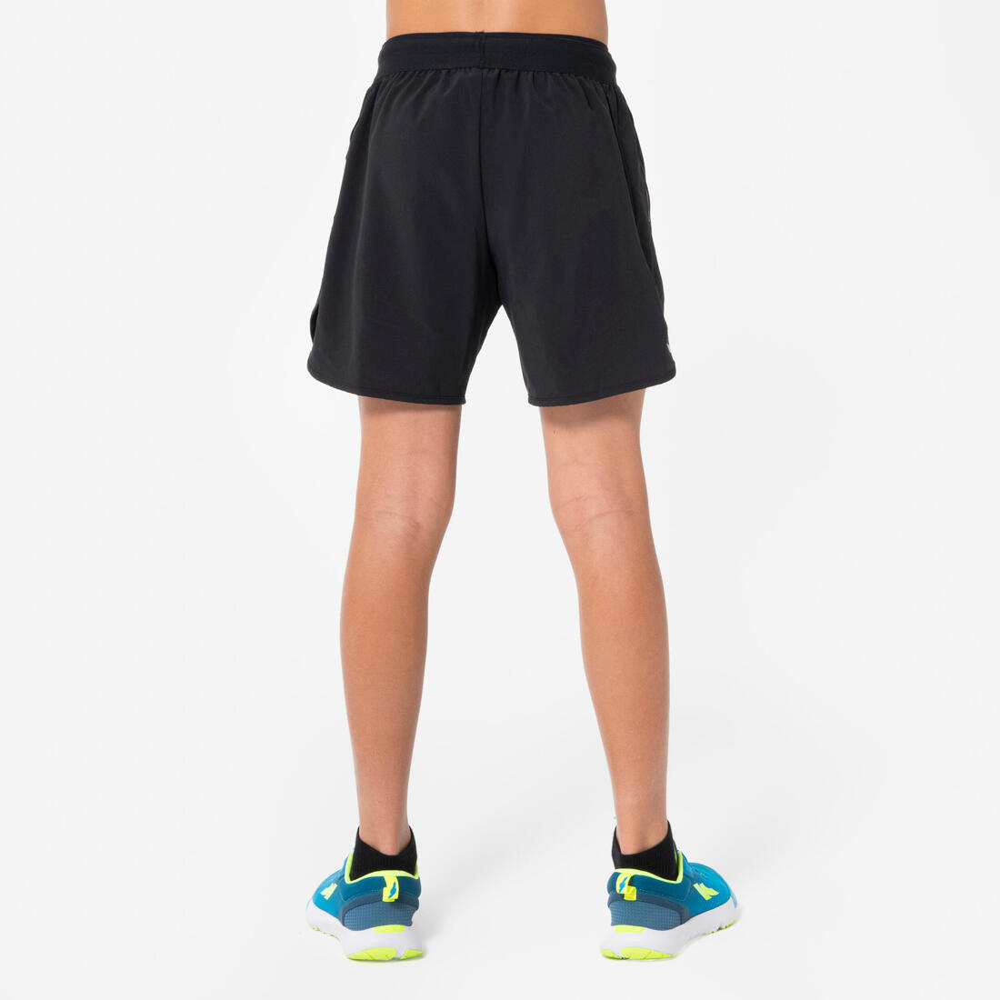 Short de Running respirant Enfant - KIPRUN dry+ 900 noir et gris