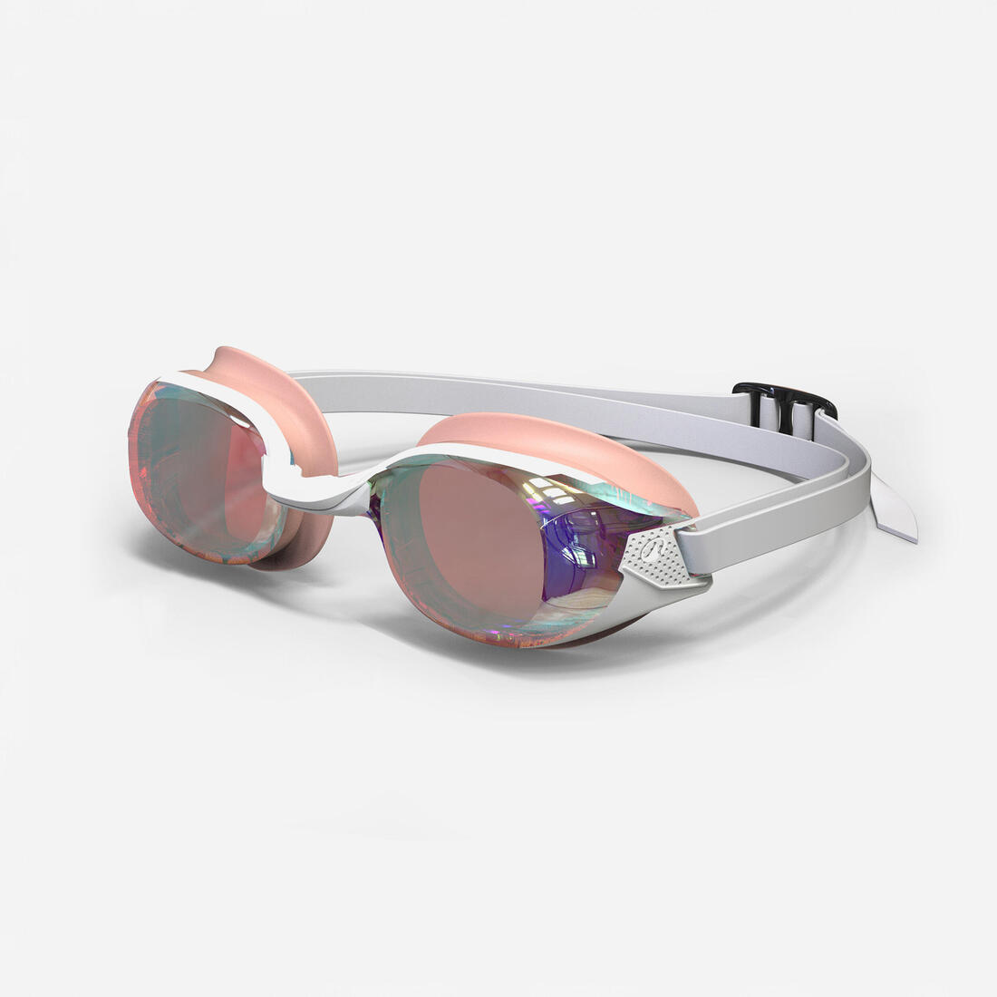 Lunettes de natation Taille Unique - Bfit blanc teintés bleus - Nouvel anti-buée