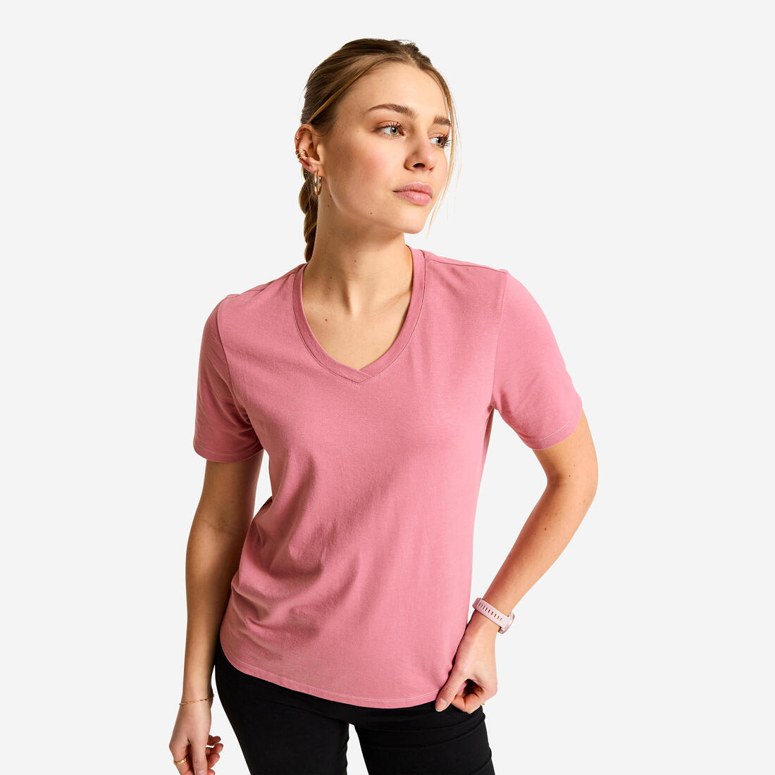 TEE SHIRT COOLMAX FEMME COL V