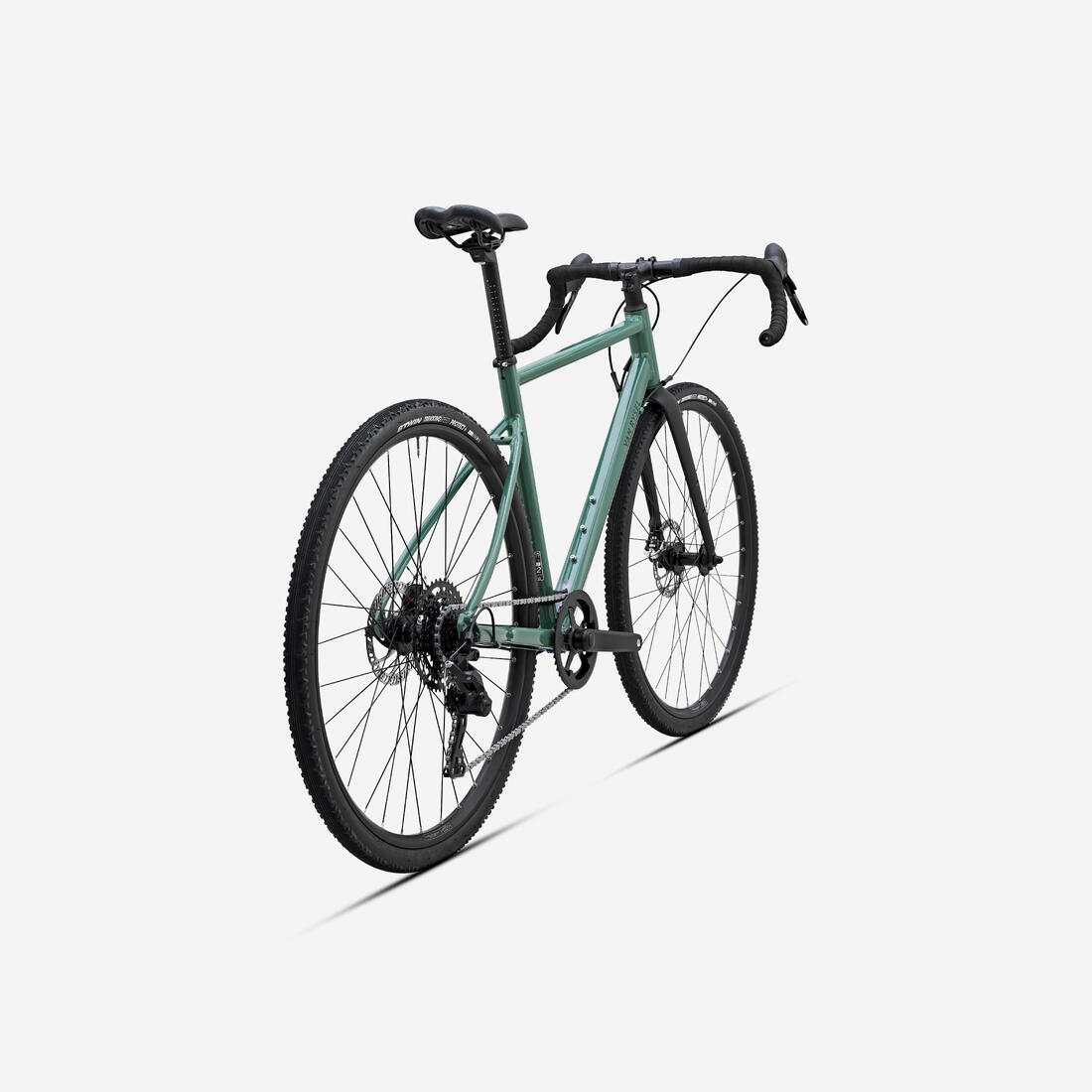 Vélo gravel Microshift Acolyte 1x8v, GRVL AF DISCOVER vert
