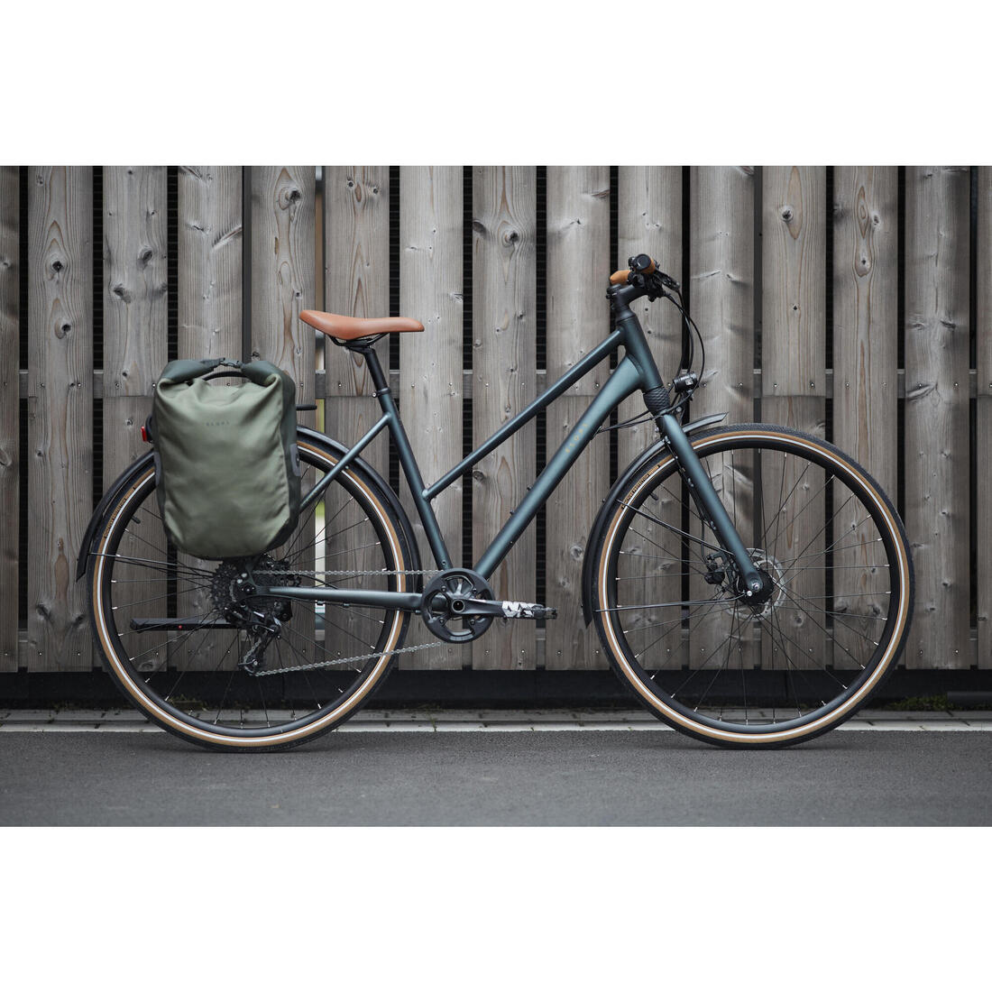 SACOCHE  VELO  500 SUR PORTE BAGAGE 20L  IMPERMÉABLE BLEUE