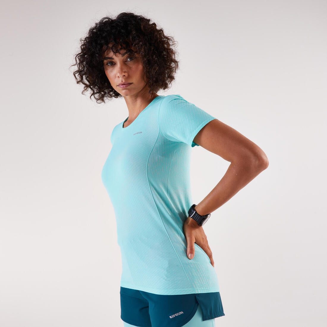 T-shirt de running Femme, Kiprun Run 500 Confort