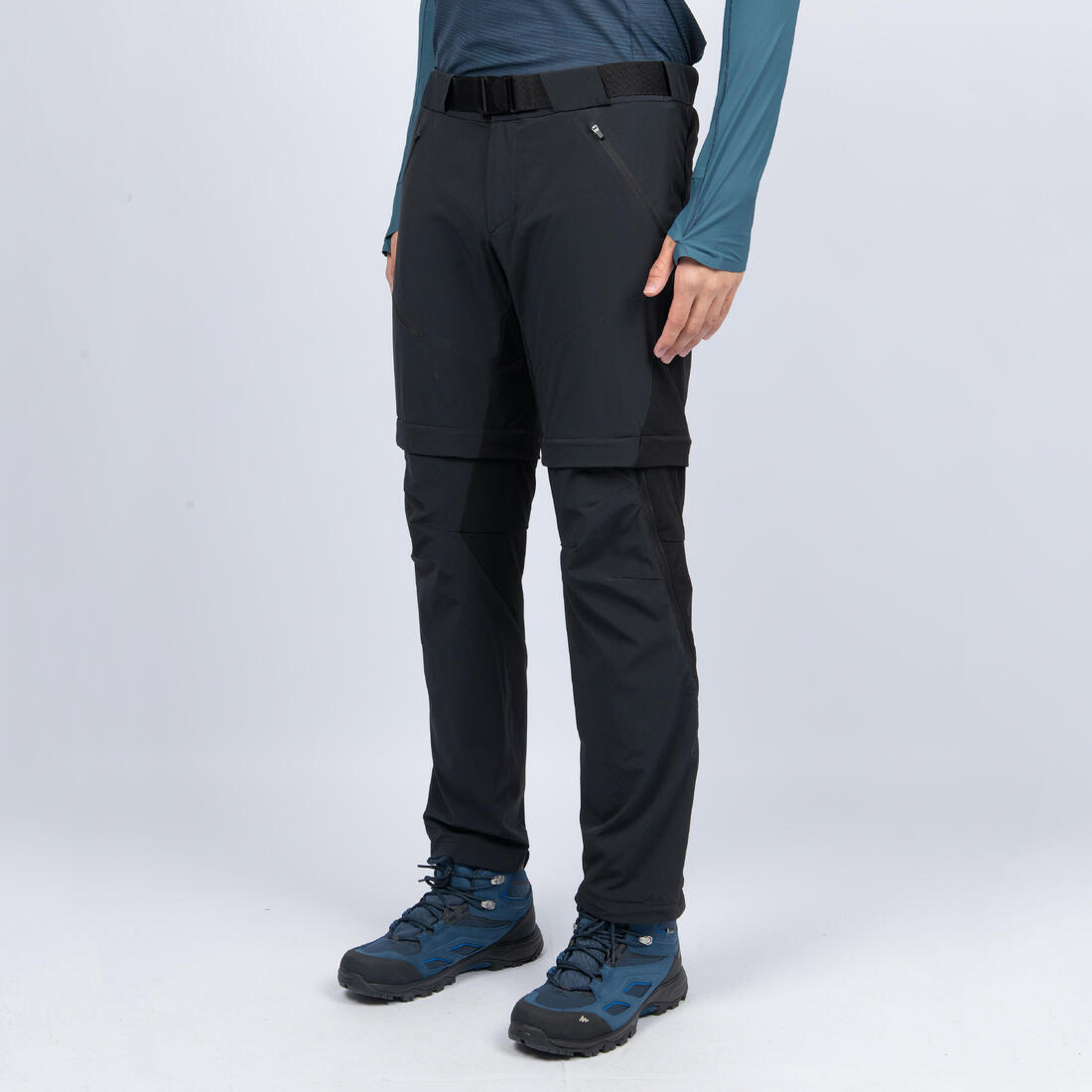 Pantalon modulable de randonnée homme, MH500 – noir