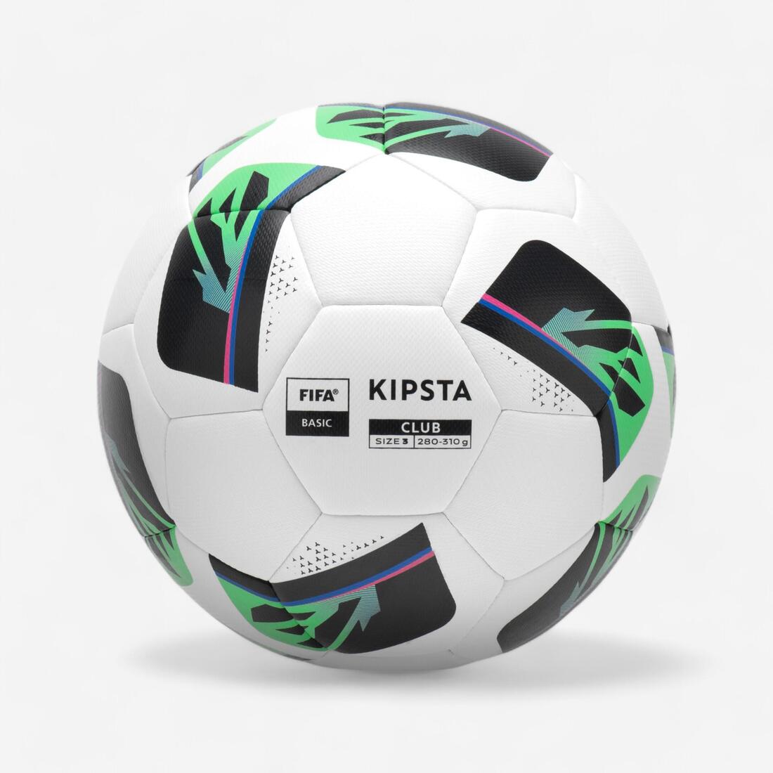 Ballon de football CLUB BALL hybride taille 3 blanc