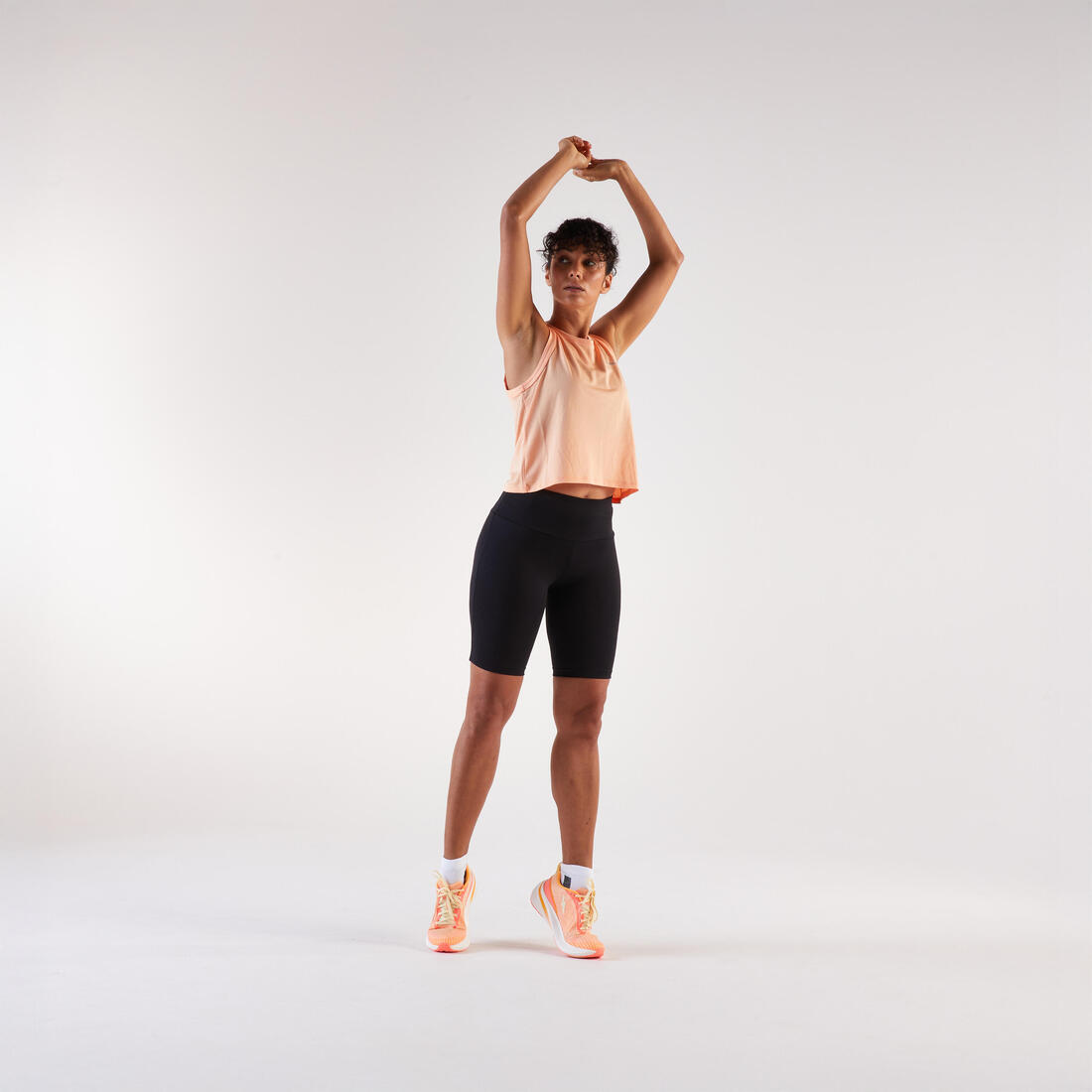 Débardeur court de running respirant femme - kiprun run 500 dry