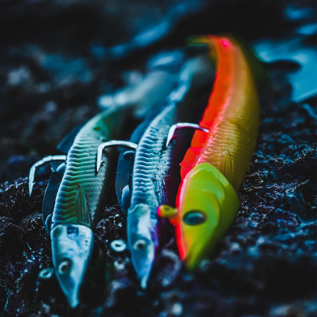 COMBO leurres souples shad lançon EELO 110 8gr AYU