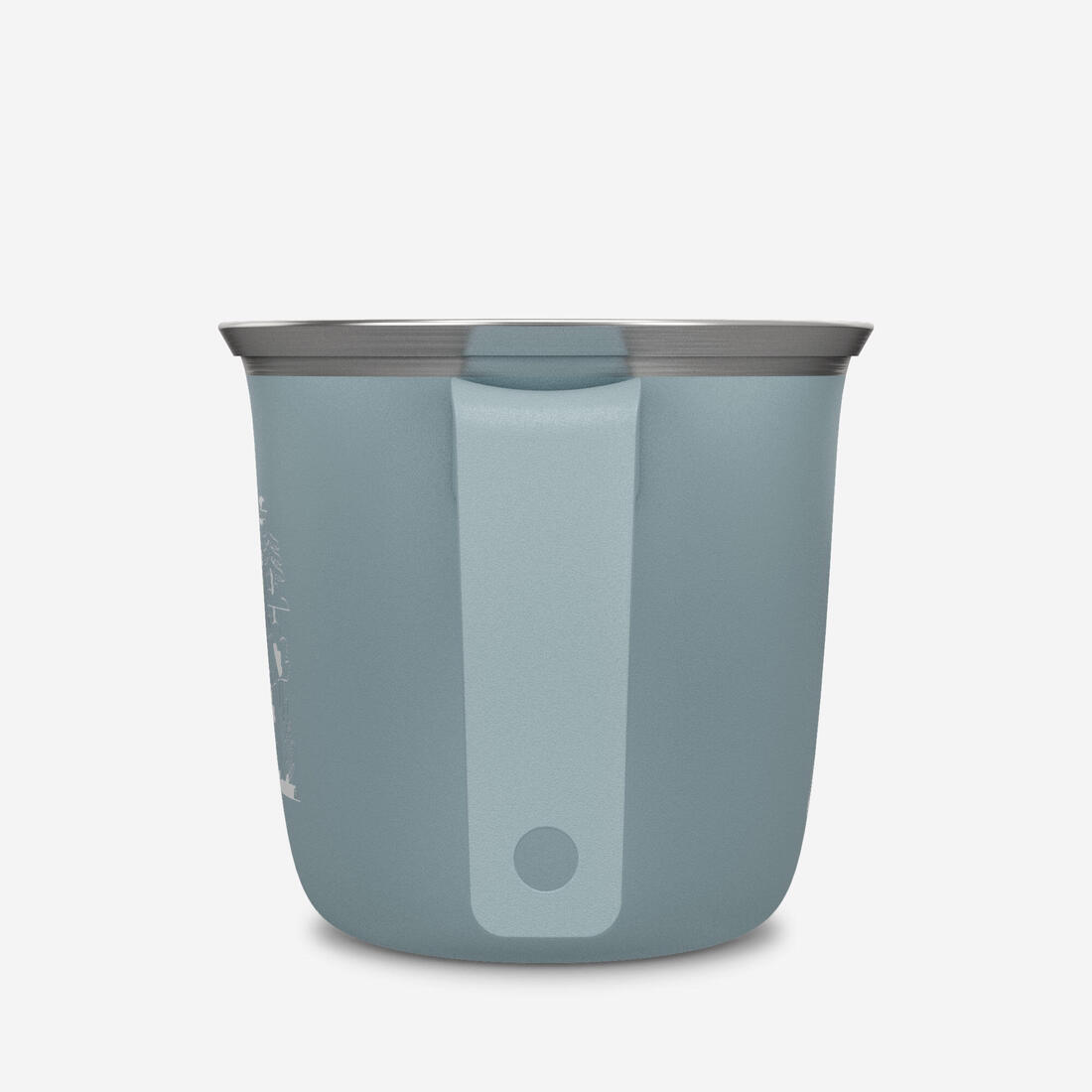 Tasse 500 acier inoxydable 0,3L, pour le camping et la randonnée - Verte.