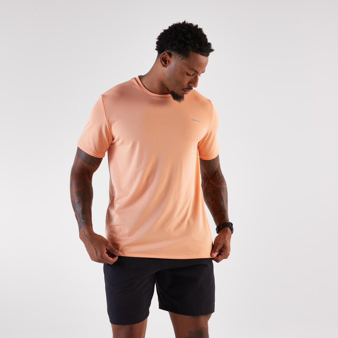 T-shirt de running respirant homme - kiprun run 500 dry