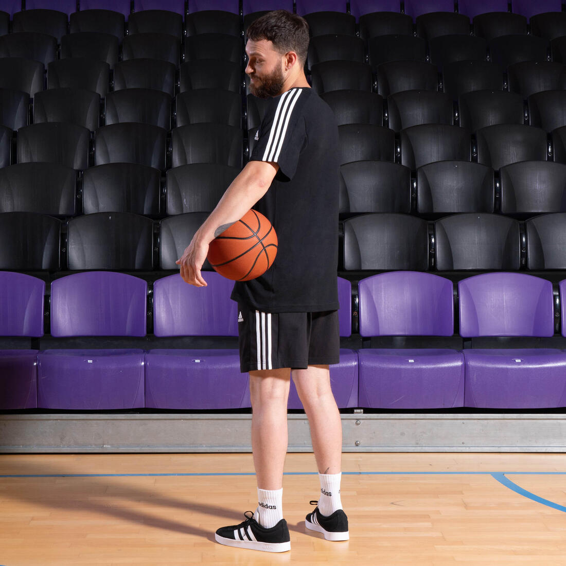 SHORT DE FITNESS ADIDAS HOMME NOIR