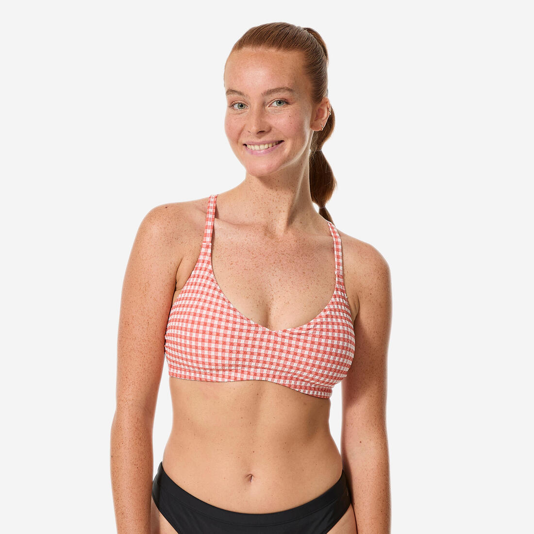 Haut de maillot de bain de natation femme, Lila ara