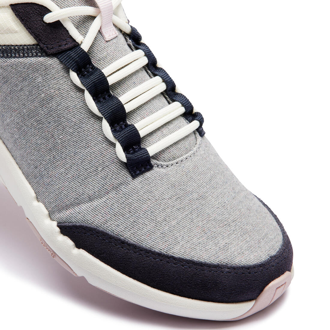 Chaussures marche urbaine femme, walk active bleu blanc