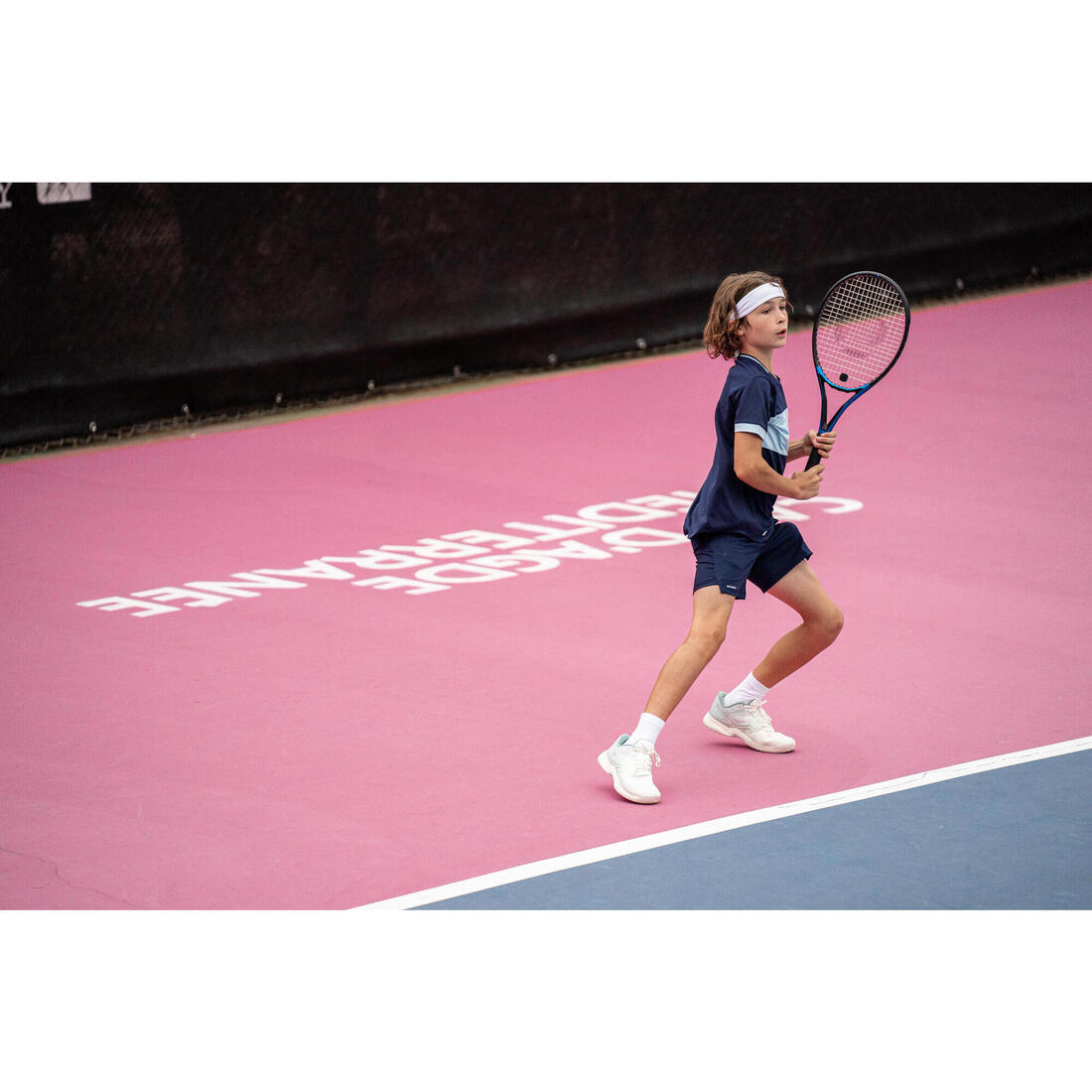 Short de tennis Junior -TSH dry marine