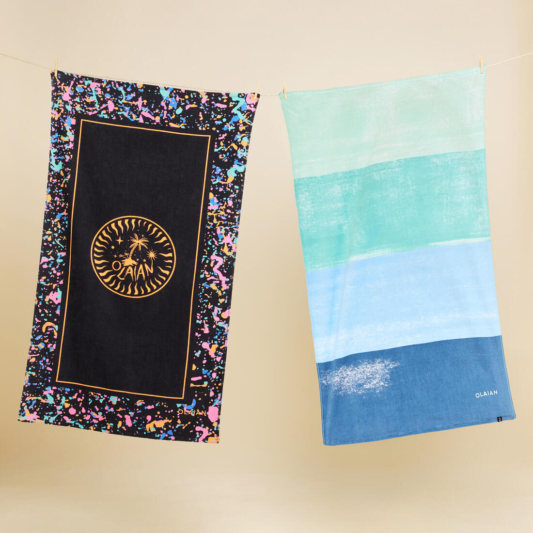 Serviette l print bora 145x85 cm