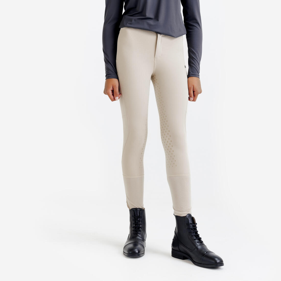 Pantalon équitation  full grip léger Enfant - 500 mesh