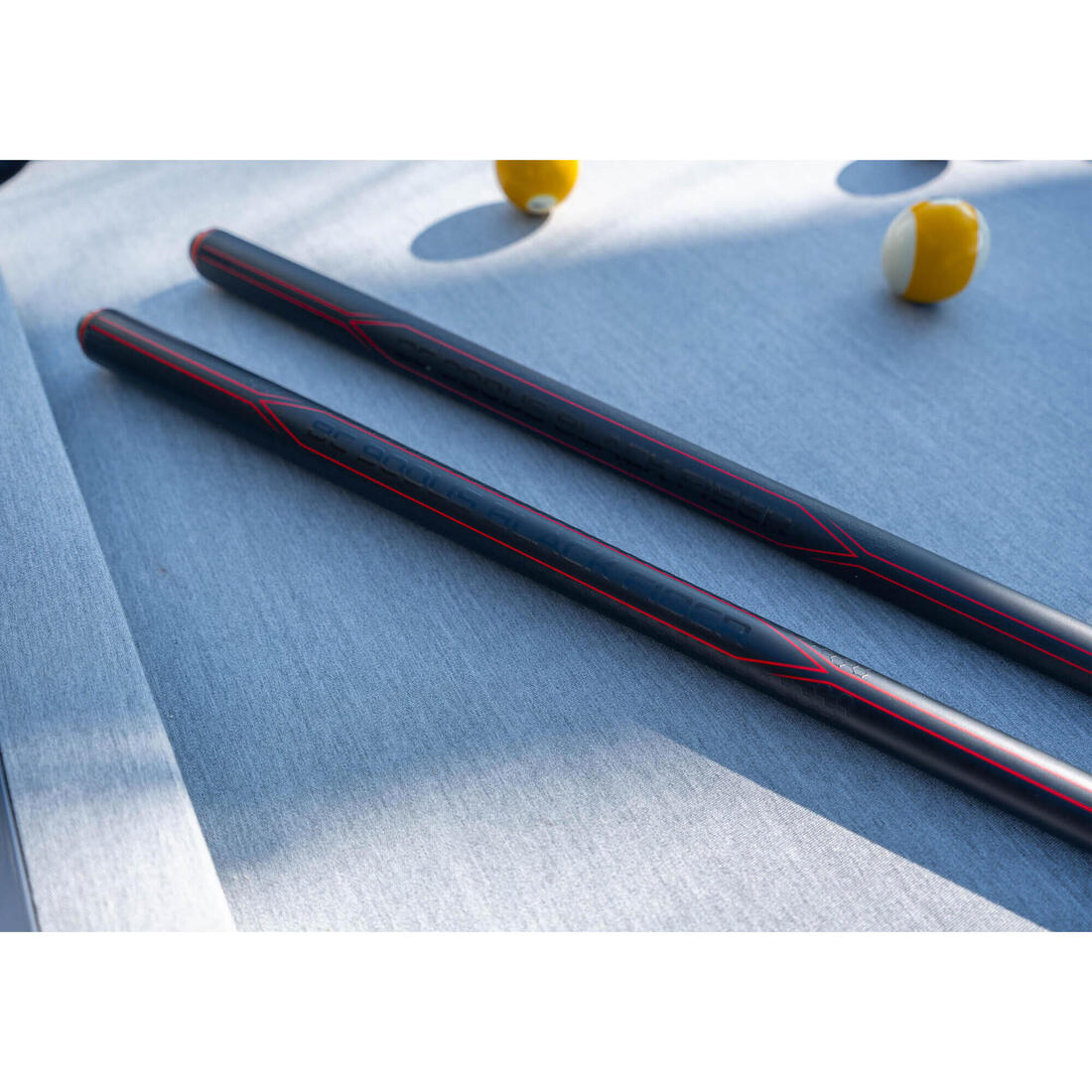 QUEUE DE BILLARD AMERICAIN BC 900 BLACK FIBER, en 1 partie en fibre, 13 mm