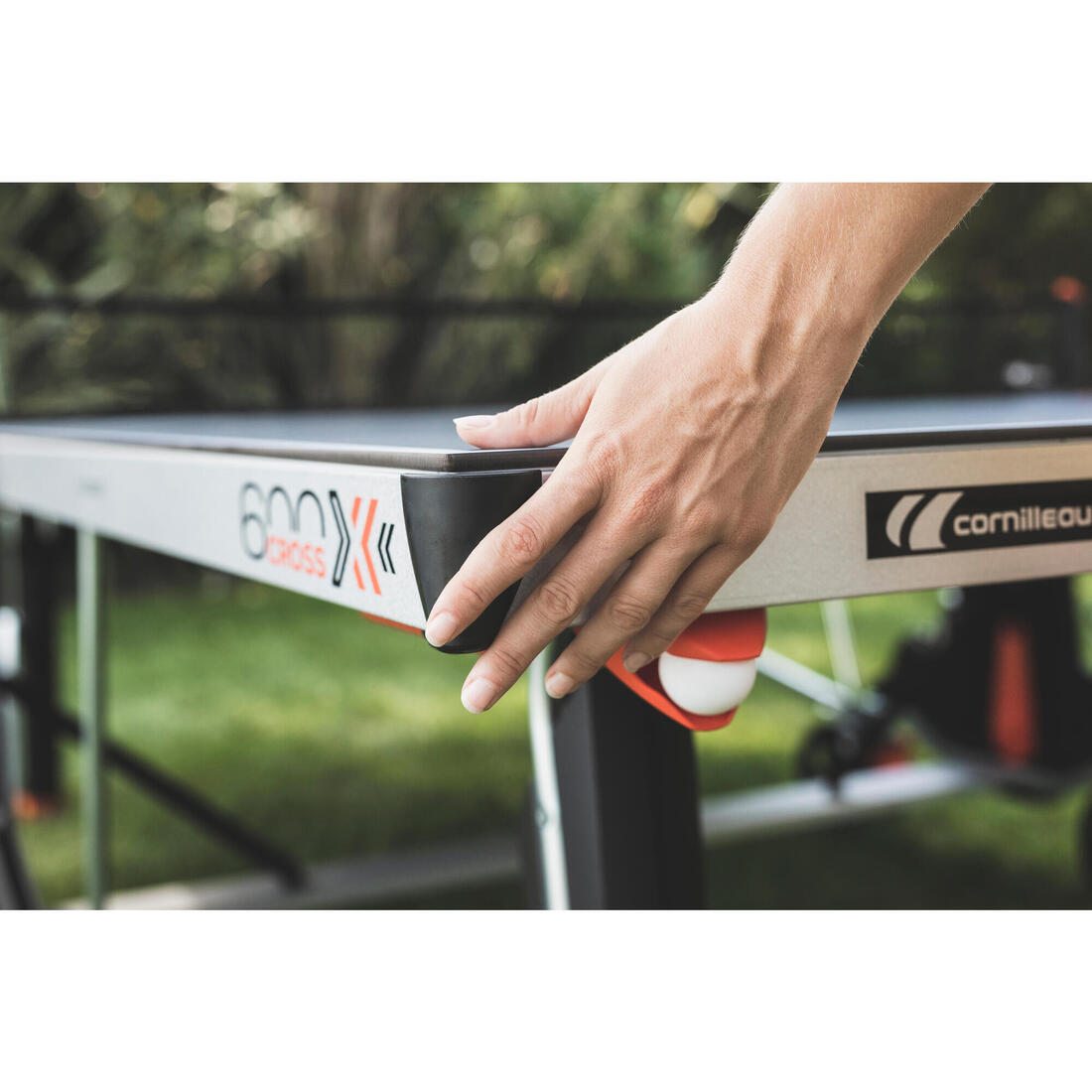 TABLE DE PING PONG EXTÉRIEURE 600X GRISE