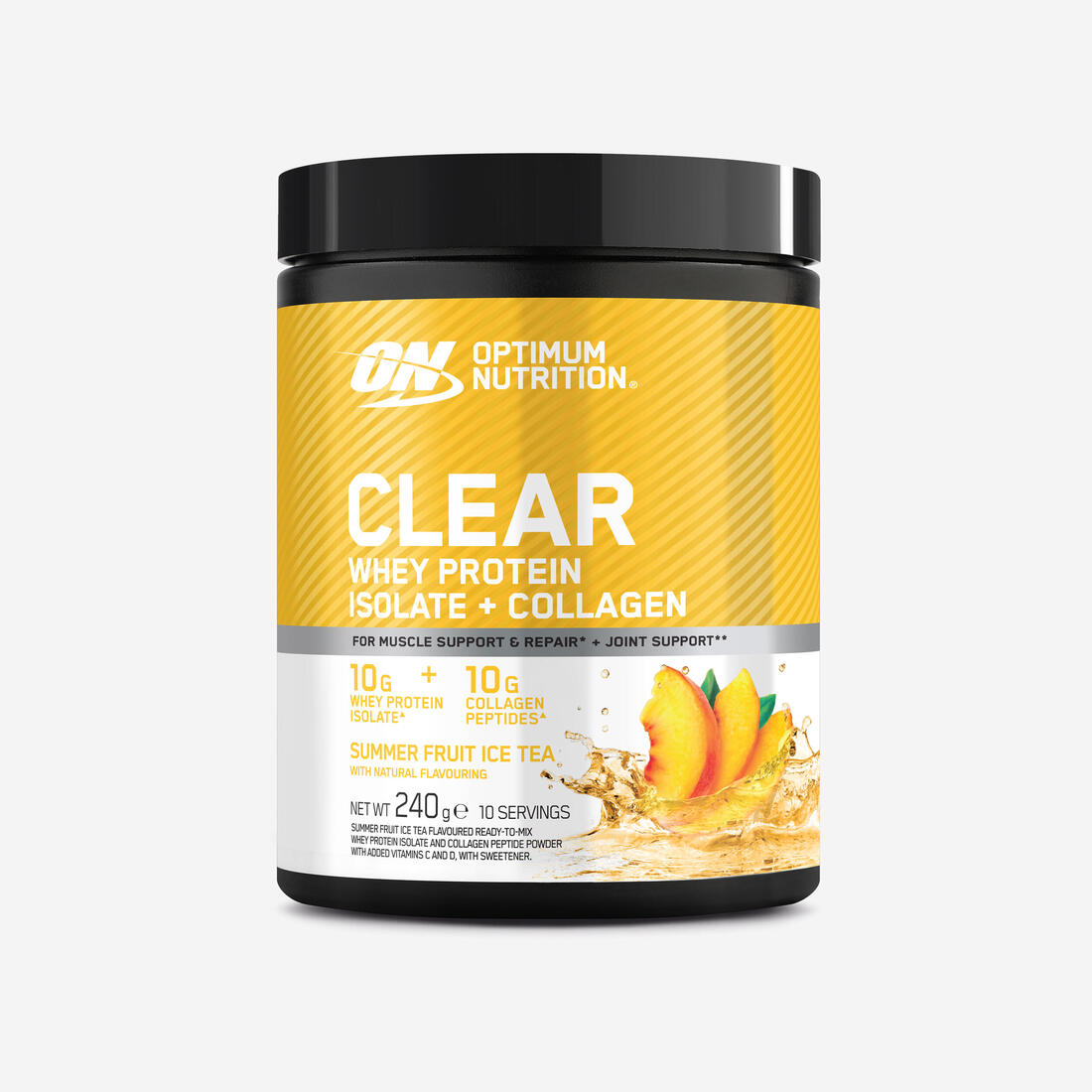 Clear whey isolate avec collagène thé glacé, 240g
