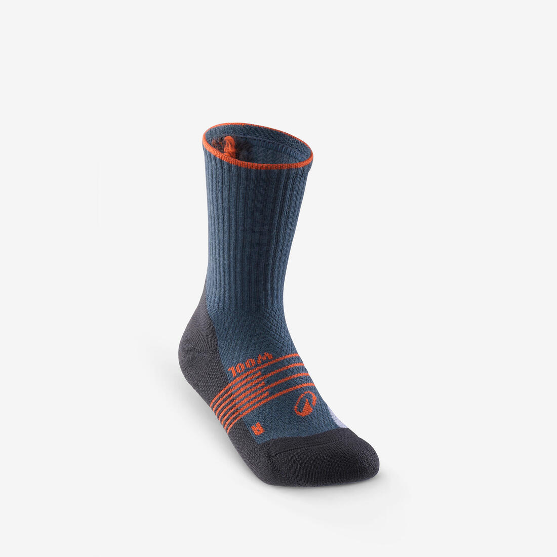 Chaussettes de randonnée hautes en laine (2 paires) 27 au 38 enfant, Hike 900