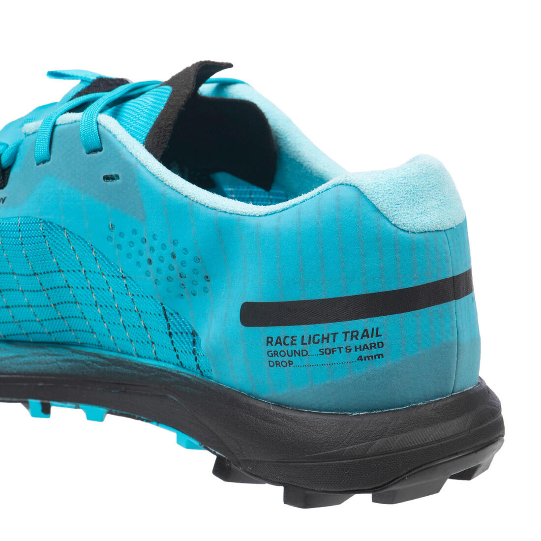 Chaussures de trail running pour homme race  light bleu ciel et noir