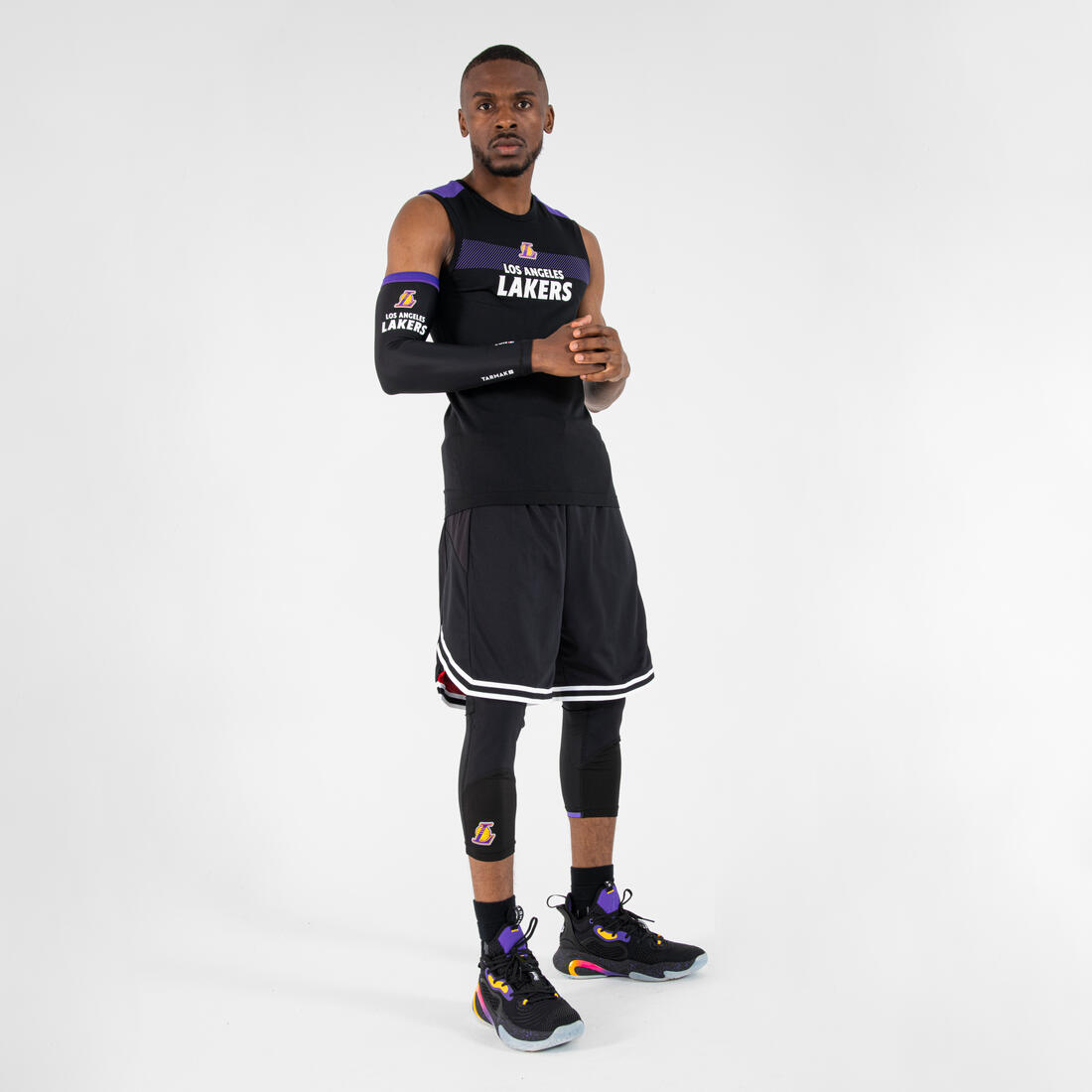 Sous-maillot basketball nba los angeles lakers sans manche adulte - ut500 noir
