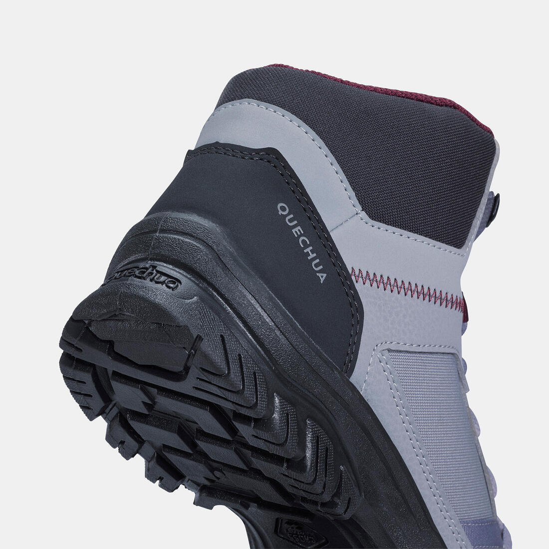 Chaussures de randonnée mid femme, NH100 gris