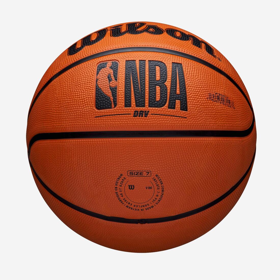 Ballon de basketball taille 7 - Ballon WILSON NBA DRV orange