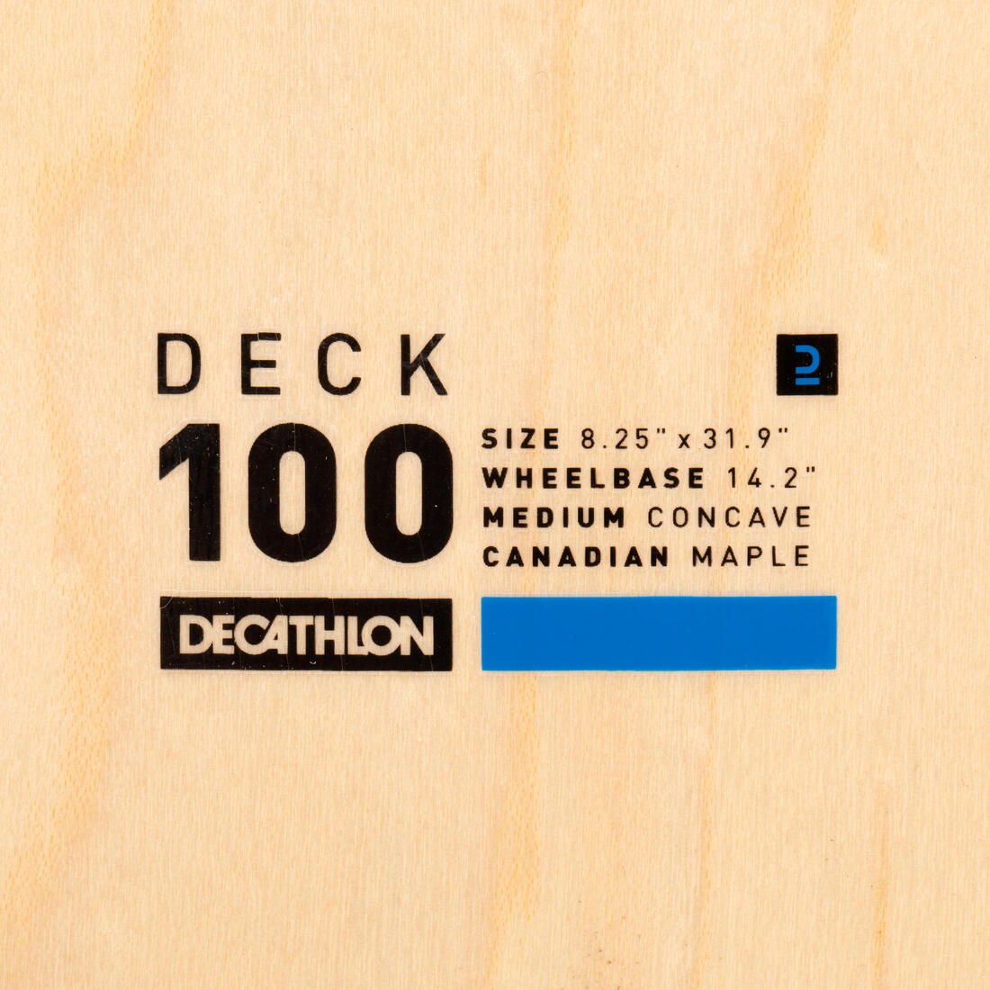 Planche de skate pre-grippee en erable dk100 taille 8.25"