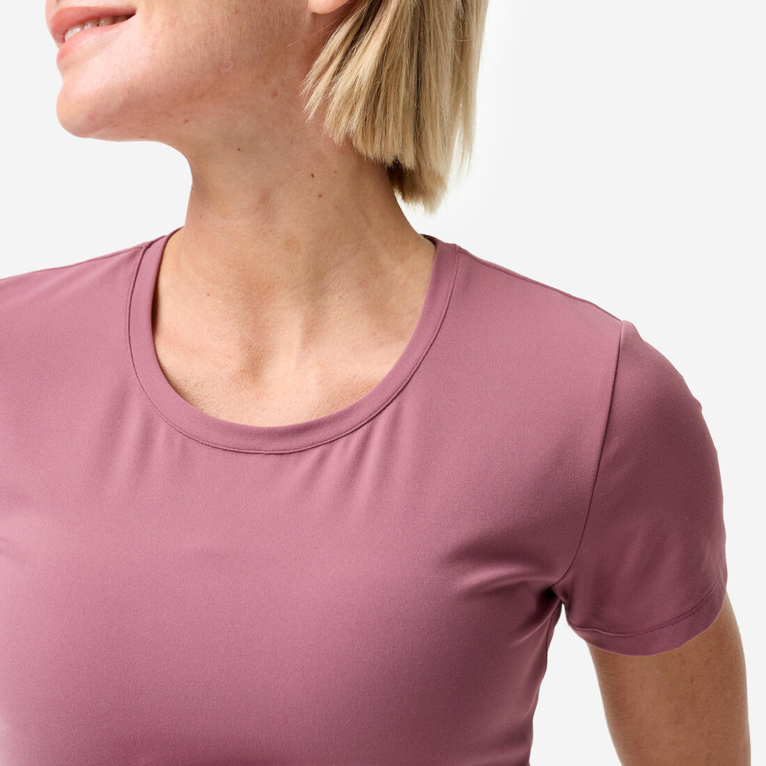 T-shirt de yoga et Pilates extensible et doux femme, Breathe