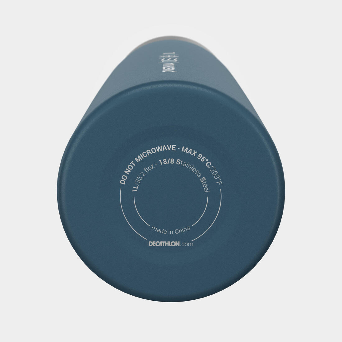 Bouteille isotherme inox 1L avec gobelet pour la randonnée
