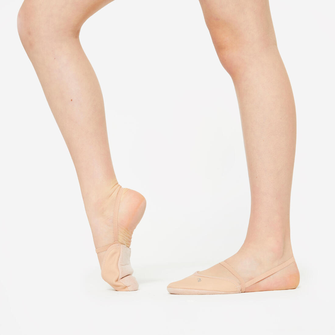 Demi-pointes de Gymnastique Rythmique en microfibre Beige