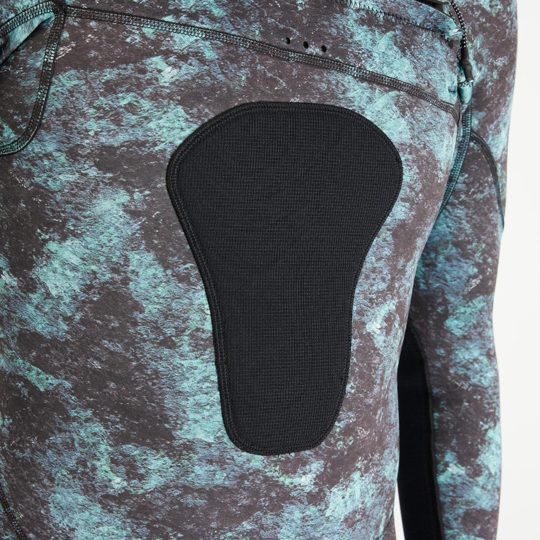 Shorty chasse sous-marine néoprène 2.5mm homme - SPF 900  manches longues camo