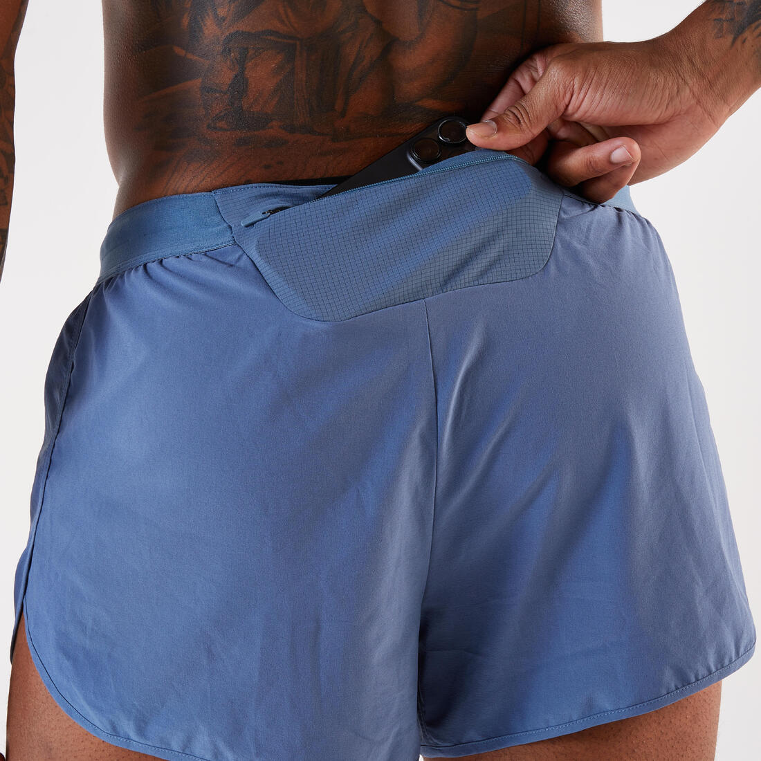 Short de running homme - Kiprun run 500 confort split